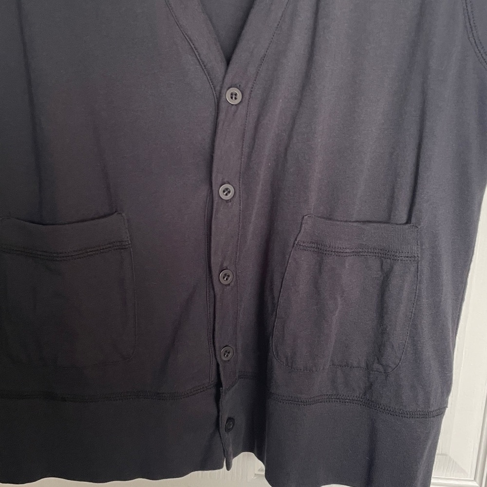 Alternative - Black Cotton Button Down Vest - image 3